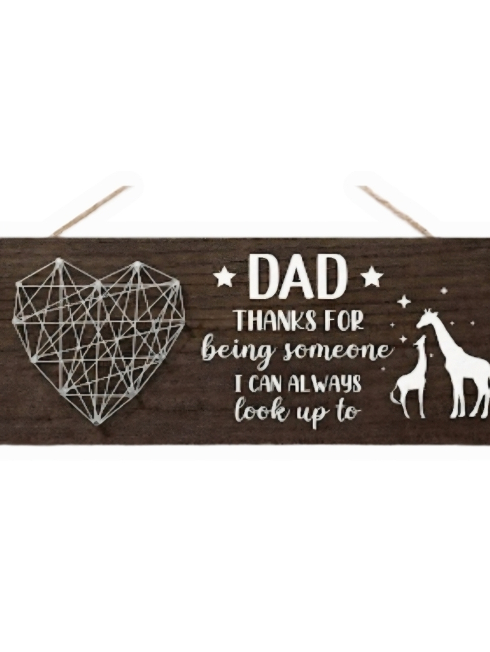 Amazon NWOT Dad Appreciation Brown Wall Art Decor Hanging Frame 🐈